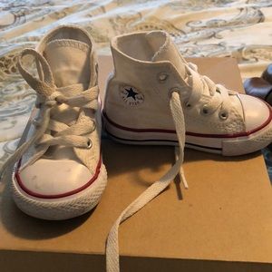 Toddler 5C White Hi-top Converse